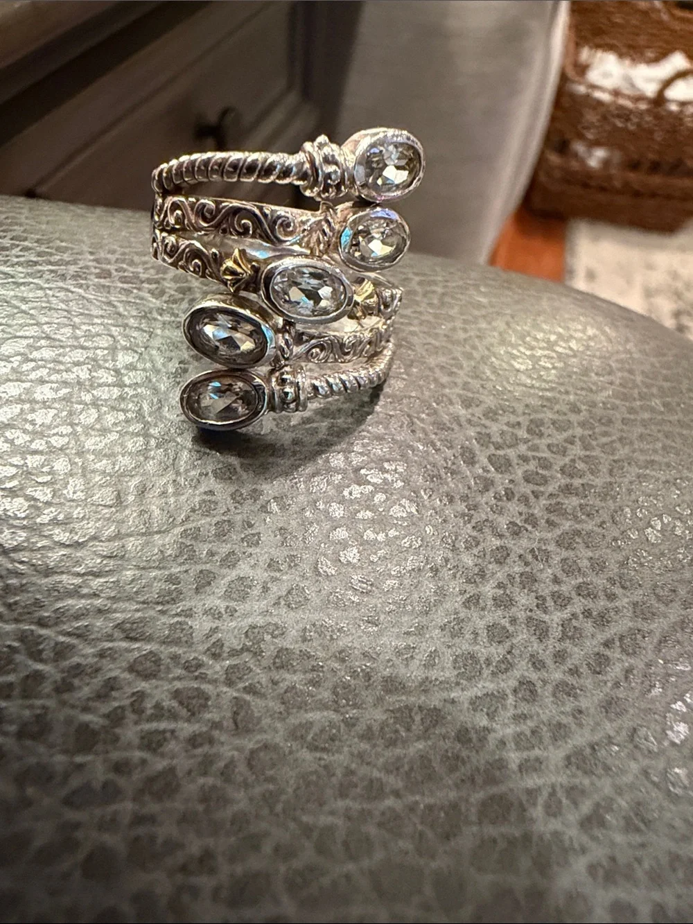 Diamonique Sterling Ring